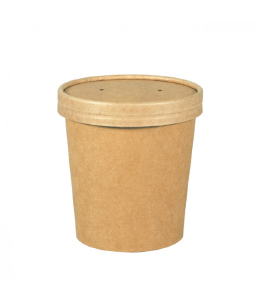 POT PAPIER BLANC + COUVERCLE